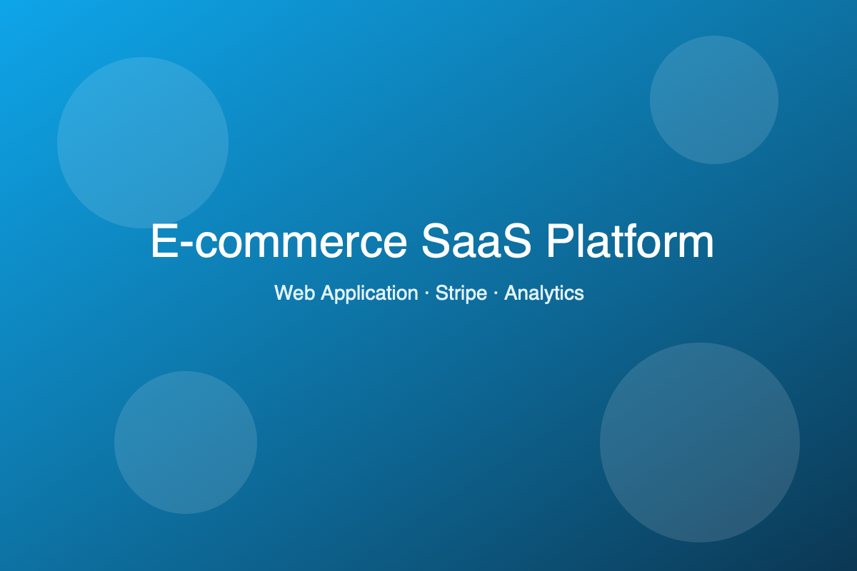 E-commerce SaaS Platform